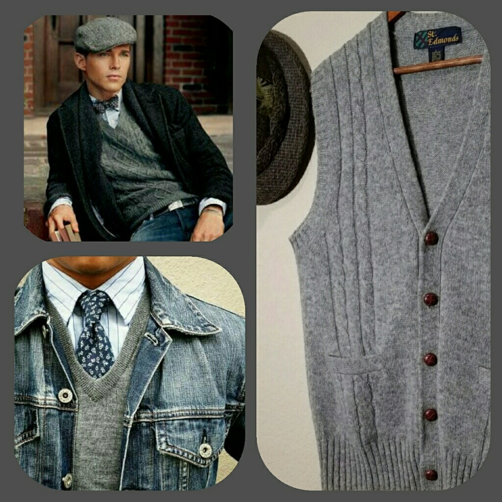 Vintage Shetland Wool Sweater Vest Peaky Blinders?